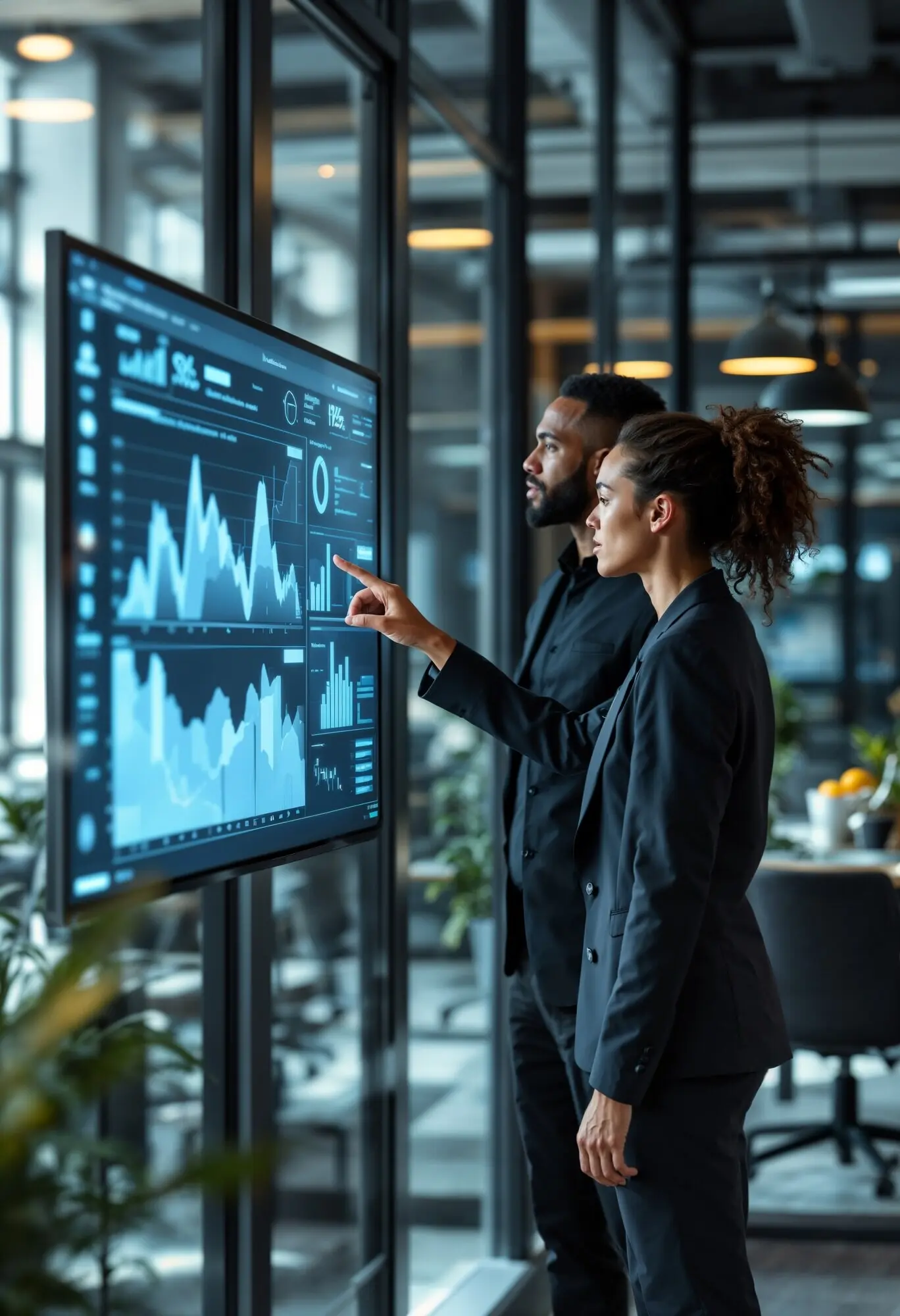 Angestellte Person, die in einem Marketingumfeld arbeitet